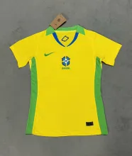 25/26 Brazil Home Woman's  Fans 1:1 Quality Soccer Jersey
