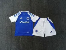 25/26 Cruzeiro Home Blue Kids  1:1  Quality Soccer Jersey