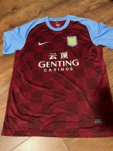 2011/2012 Aston Villa Home Fans Retro 1:1 Quality Soccer Jersey