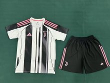 25/26 Juventus  Home Kids Kits 1:1 Quality Soccer Jersey