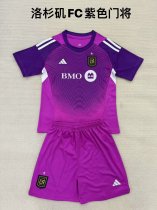 25/26 Los Angeles Goalkeeper Purple Kids Kits 1:1 Quality Soccer Jersey