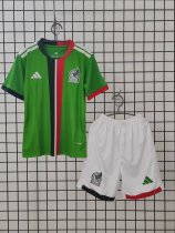 25/26 Mexico Home Green Kids 1:1 Quality Soccer Jersey