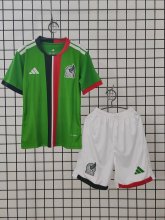 25/26 Mexico Home Green Kids 1:1 Quality Soccer Jersey