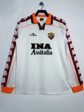 1998/1999 Roma Away  Long Sleeve  Fans Retro 1:1 Quality Soccer Jersey
