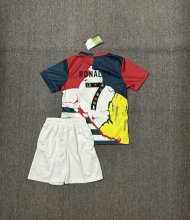 25/26 Real Madrid Ronaldo#7 Commemorative Edition  Kids Kits 1:1 Quality Soccer Jersey