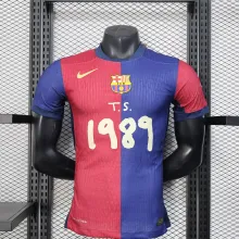 25/26 Barcelona Home PLayer（配广告）1:1 Quality Soccer Jersey
