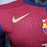 25/26 Barcelona Home PLayer（配广告）1:1 Quality Soccer Jersey