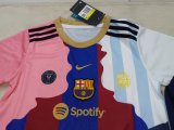 25/26 Barcelona Messi#10 Commemorative Edition Kids Kits 1:1 Quality Soccer Jersey