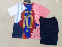 25/26 Barcelona Messi Commemorative Edition  Kids Kits 1:1 Quality Soccer Jersey