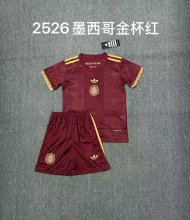25/26 Mexico Special Edition Red Kids 1:1 Quality Soccer Jersey