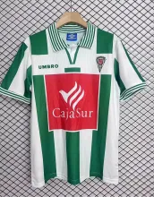 1998/1999  Cordoba CF Home Fans Retro 1:1 Quality Soccer Jersey