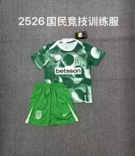 25/26 Atletico Nacional Training clothes Kids 1:1 Quality Soccer Jersey