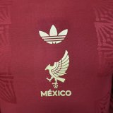 25/26  Mexico Red Long Sleeve Player 1:1 Quality Soccer Jersey