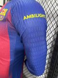 25/26 Barcelona  Home Long Sleeved  PLayer  1:1 Quality Soccer Jersey