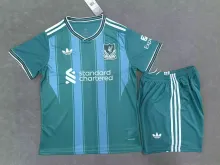 25/26  Liverpool Green  Adult Kits 1:1  Quality  Soccer Jersey（成人套装）