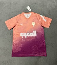25/26  Morocco Training Clothes Orange Fans 1:1 Quality Soccer Jersey