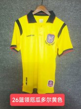 25/26 Ecuador Home Yellow Fans 1:1 Quality Soccer Jersey