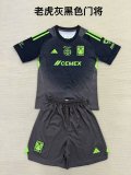 25/26 Tiger Grey black goalkeeper Kids 1:1 Quality Soccer Jersey