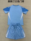 25/26 Austin FC Goalkeeper Blue Kids 1:1 Quality Soccer Jersey