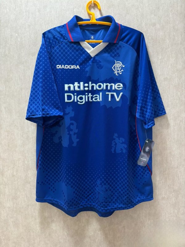 2002/2003 Rangers Home Retro Fans 1:1 Quality Soccer Jersey