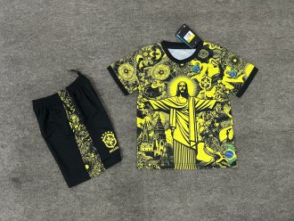 24/25 Brazil Special Edition Kids 1:1  Quality Soccer Jersey