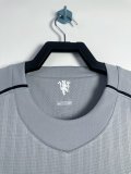 2007/2008  Manchester United Goalkeeper Grey Fans 1:1 Quality Retro Soccer Jersey