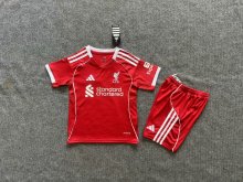25/26 Liverpool Home 1:1 Kids Soccer Jersey