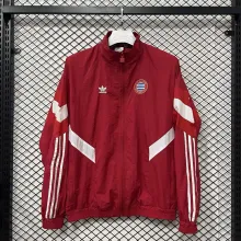 25/26  Bayern Munich Retro Red Windbreaker