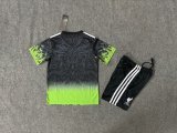 25/26  Liverpool Black Green Special Edition Kids Kits 1:1 Quality Soccer Jersey