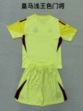 25/26 Real Madrid Goalkeeper Kids Kits 1:1 Quality Soccer Jersey