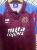 1990  Aston Villa Home Retro 1:1 Quality Soccer Jersey