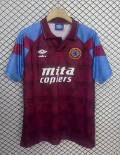 1990  Aston Villa Home Retro 1:1 Quality Soccer Jersey
