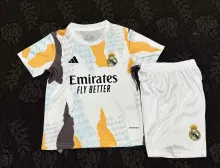 25/26 Real Madrid Training Clothes Kids Kits 1:1 Quality Soccer Jersey