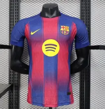 25/26 Barcelona Home Player  1:1 Quality Soccer Jersey