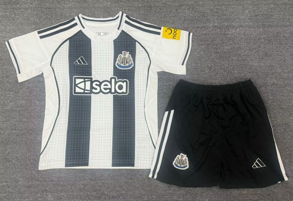 25/26 Newcastle Home  Kids Kits 1:1 Soccer Jersey