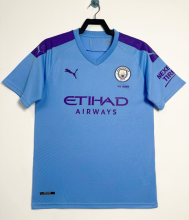 2019/2020  Manchester City Home Fans 1:1 Retro Soccer Jersey