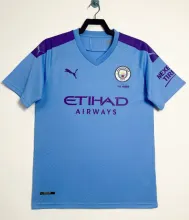 2019/2020  Manchester City Home Fans 1:1 Retro Soccer Jersey
