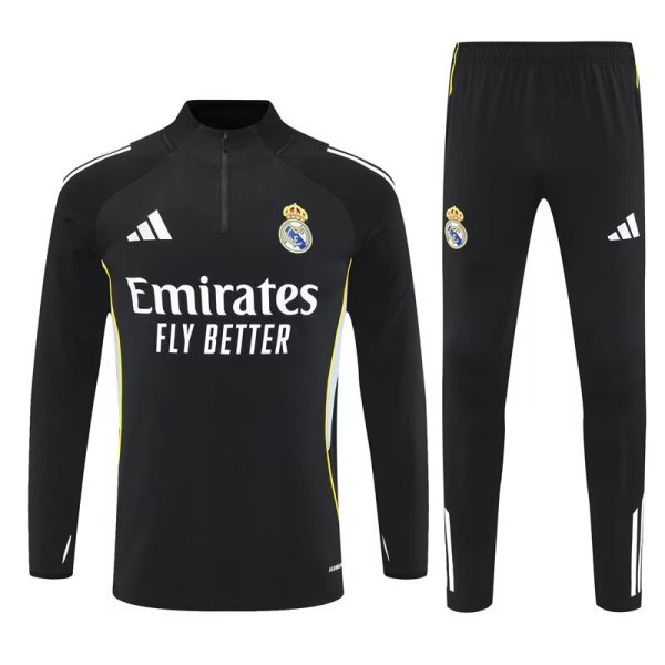 25/26 Real Madrid  Black 1:1 Quality Training Jersey