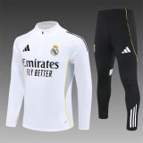 25/26 Real Madrid  White 1:1 Quality Training Jersey