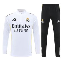 25/26 Real Madrid  White 1:1 Quality Training Jersey