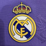 25/26  Real Madrid Dark Purple Flower Player 1:1 Quality Soccer Jersey