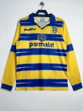 1998/1999 Parma Home Long sleeves Yellow  Retro 1:1 Quality Soccer Jersey