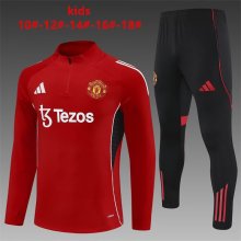 25/26  Manchester United Kids Red 1:1 Quality Training Jersey