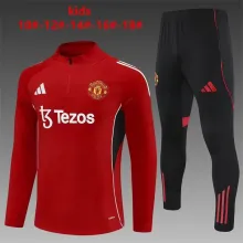 25/26  Manchester United Kids Red 1:1 Quality Training Jersey
