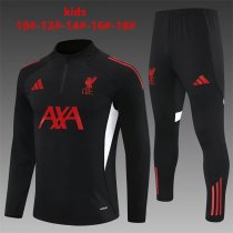 25/26  Liverpool Kids Black  1:1 Quality Training Jersey