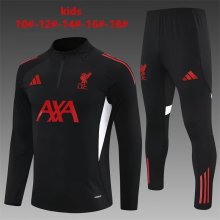 25/26  Liverpool Kids Black  1:1 Quality Training Jersey
