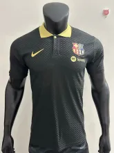 25/26 Barcelona Training Clothes Black PLayer 1:1 Quality Soccer Jersey