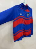 25/26 Arsenal Red and Blue Windbreaker