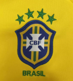 2002 Brazil Home Long Sleeve Fans Retro  1:1 Quality  Soccer Jersey