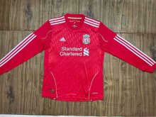 2010/2011 Liverpool  Home Long Sleeve Retro 1:1 Quality Soccer Jersey
